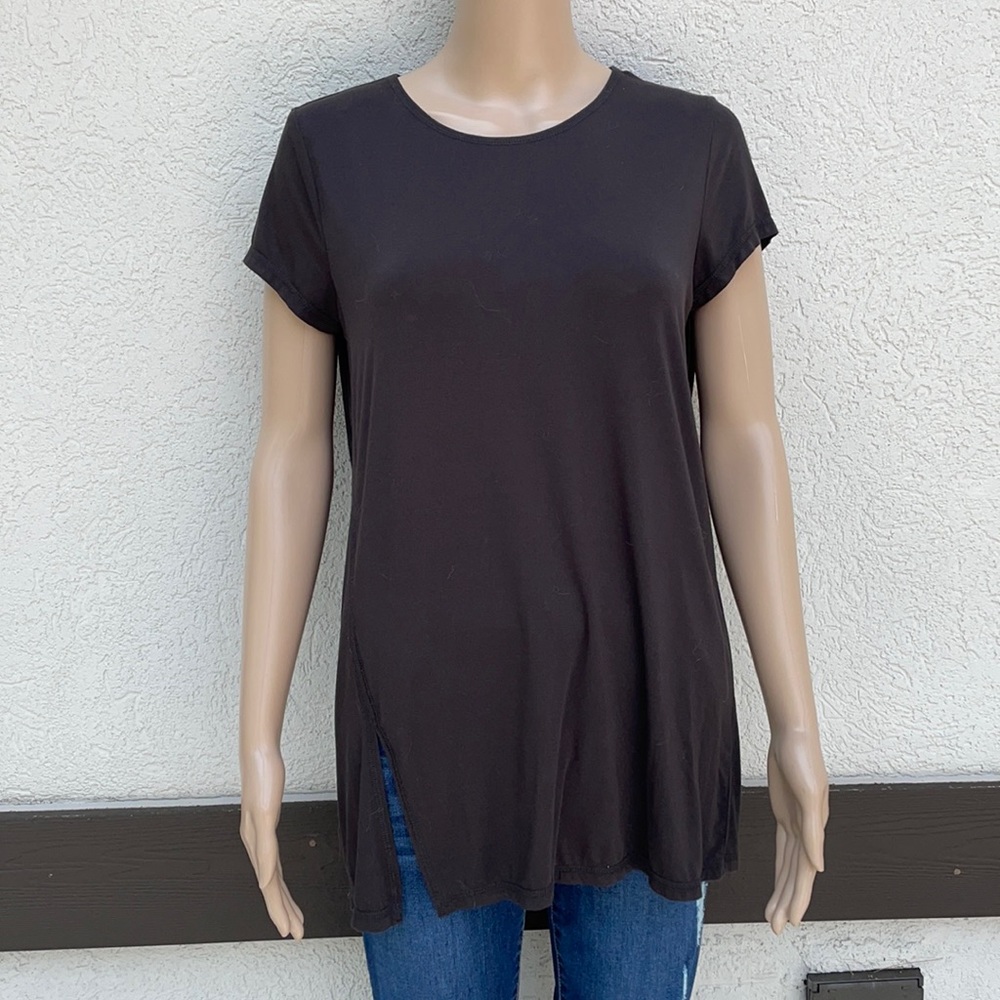 W by worth chocolate brown top